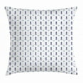 thumbnail image 1 of Navy Blue Throw Pillow Cushion Cover, Nautical Elements Steering Wheel Pattern Horizontal Arrangement, Decorative Square Accent Pillow Case, 20 X 20 Inches, Pale Blue White Dark Blue, by Ambesonne, 1 of 2