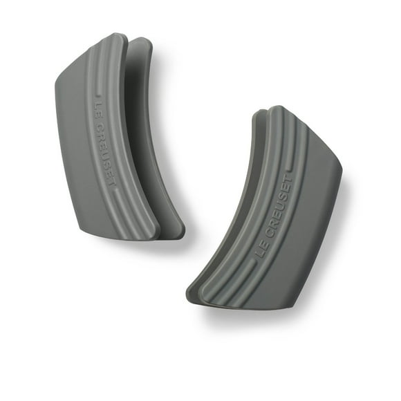 Le Creuset Ensemble de 2 Poignées en Silicone, 5 Pouces x 2 1/2 Pouces Chacune, Huître