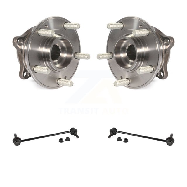 Transit Auto Front Hub Bearing Assembly and Link Kit for Car Hyundai Veloster N - Left Right Side (Driver Passenger) K7T-101355