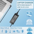 thumbnail image 4 of 45W AC Charger for HP Pavilion 15-af141dx 15.6" Laptop Power Supply Adapter Cord, 4 of 7