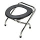 thumbnail image 1 of Silla De Baño Plegable, Silla De Inodoro Portátil De Acero Inoxidable Con Base De No Deslizamiento, Silla De Inodoro Multifuncional Para Adultos, Para Viajes, Acampar, 1 of 7