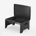 thumbnail image 4 of FRCOLOR Portable Folding Lap Desk Laptop Desk Travel Bed Table Tray Breakfast Writing Serving Tray Reading Bed Table For Couch Sofa Floor Adults Black, 4 of 8