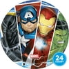 Unique Industries Avengers Birthday Paper Dessert Plates, 7 in, 24 Count