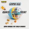thumbnail image 2 of Bola dispensadora de golosinas Sniffiz Quacking Gooseegg para perros pequeños, 2 of 6