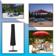 thumbnail image 3 of COVERS&ALL Patio Umbrella / Parasol Cover 12 Oz Waterproof - 100% UV & Weather Resistant - Heavy Duty Umbrella Cover with Air Pockets and Drawstring for Snug fit (Black), 3 of 9