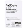 thumbnail image 2 of Hyper Tough 25,000 RPM 3 inch Aluminum Cut-off Discs Set 5 Pack for Replacement, 25-311HT, Black Color, 2 of 6