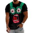 thumbnail image 2 of jowamay Funny T-Shirts for Men 3D Facial Expression Graphic Funny Printed Crew Neck Casual Graphic Tees Top for Daily Wear, 2 of 8
