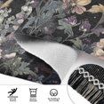 thumbnail image 6 of Yayeee Runner Rug for Bedroom 2'x6' Machine Washable Hallway Non Slip Mat, Dark Flowers Pattern, 6 of 8