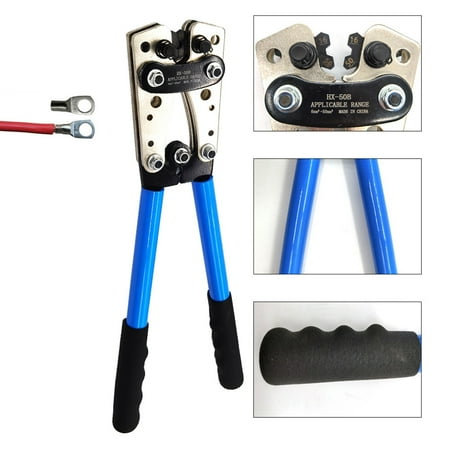 

GoFJ Crimping Plier Portable Small Size Lightweight High Hardness Sturdy Multifunctional High-carbon Steel High Strength Cable Terminal Plier for Repairing