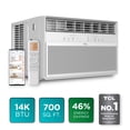 thumbnail image 4 of TCL 14,000 BTU Smart Inverter Window Air Conditioner (White) - 700 Sq ft with up to 46% Energy Savings, Quiet Cooling Tech, 3-in-1 Cooling, Fan & Dehumidifier, Matter Wi-Fi, Remote Control - W14WC72, 4 of 25