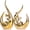 Gold, variant on Glossy Gold Ceramic Statues for Home Décor Accents,Abstract Art Mid Century Modern Decor,Elegante Centerpiece Table Decorations,Gold Sculpture for Entryway,Shelf,Tv Stand,Mantel,Coffee Table