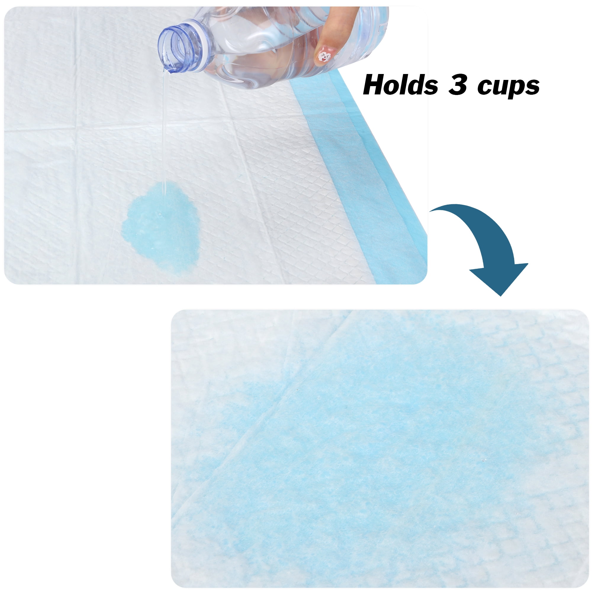 Pet Training Pads Dog Pads Extra Large Pee Pads Absorbent Disposable Leak-Proof 6-Layer Potty Pads for Adult Dogs (23.62*17.71 Inch-50 PCS)