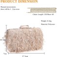 thumbnail image 3 of LHSHID Small Clutch Purses for Women Fluffy Evening Bag, 3 of 7