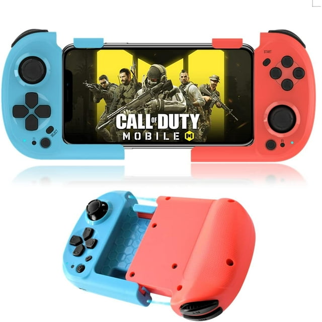 Manette de Jeu Mobile pour Android/iOS/iPhone Manette de Jeu Sans Fil avec Rangement Magnétique, Portable