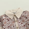 thumbnail image 4 of Bullpiano Toddler Baby Boys Girls Sister & Brother Outfits Floral Layered Romper/Dresses/Floral Shirt+Shorts Set 0-4Y, 4 of 7