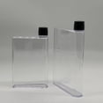 thumbnail image 4 of Moyic Botella de agua Taza para beber Diseño especial transparente Mano de obra fina Botellas planas reutilizables transparentes Contenedor Type2 NO2, 4 of 6