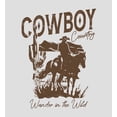 thumbnail image 5 of Cowboy Horse And Rider Women's Vivid White Crew Neck Short Sleeve Top-Medium, 5 of 6
