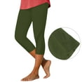 thumbnail image 5 of Capri Leggings for Women Summer Casual Elastic High Waisted Mesh Patchwork Workout Yoga Cropped Capris Pants, 5 of 10