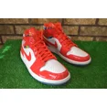 thumbnail image 3 of Jo r-dan 1 Mid SE (DC7294-600) "Barcelona Sweater Red" Patent Leather Men's Shoes, 3 of 6