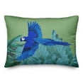 thumbnail image 2 of Creative Products Flying Blue Parrot and Ferns 14x20 Indoor / Outdoor Pillow, 2 of 3