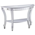thumbnail image 1 of SEI Furniture Lindsay Glam Demilune Mirrored Console Table, 1 of 11