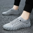 thumbnail image 2 of Oyedens Low Top Fashion Sneakers for Men Fall Slip on Flats Walking Loafers Tennis Running Canvas Shoes, 2 of 8