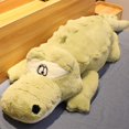 thumbnail image 4 of Gran tamaño de mintiendo sección almohada de felpa alfombra de cocodrilo suave Animal relleno juguete muñecas de felpa de dibujos animados de los niños regalo, 4 of 4