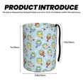 thumbnail image 3 of Honeii Frog In Mermaid Print Waterproof Car Trash Can,Waterproof Portable Collapsible Trash Can,Garbage Container fits Most Cars,SUVs,and Trucks, 3 of 7