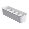 thumbnail image 2 of 5-Compartment Plastic Drawer Organizer for Socks Underwear Ties, Closet Storage Box, 1-Pack, 2 of 4