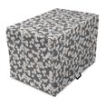 thumbnail image 1 of Flowers Insects Dog Crate Cover, Vintage Floral Nostalgia Detailed Foliage and Butterflies Pattern, Easy to Use Pet Kennel Cover Small Dogs Puppies Kittens, 7 Sizes, Grey and Warm Taupe, by Ambesonne, 1 of 1
