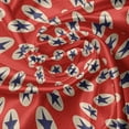 thumbnail image 7 of Ambesonne Prehistoric Country Valance & Curtain, Stars Dots, 55"x24", Scarlet Navy Blue Cream, 7 of 7