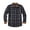Yellow, variant on HomeDM Mens Plaid Shirts Long Sleeve Button Down Work Jacket Shirts with Pocket, Black