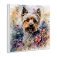 thumbnail image 4 of Stupell Industries Floral Adorned Yorkie Animals & Insects Painting Unframed Art Print Wall Art, 12 x 12, 4 of 8