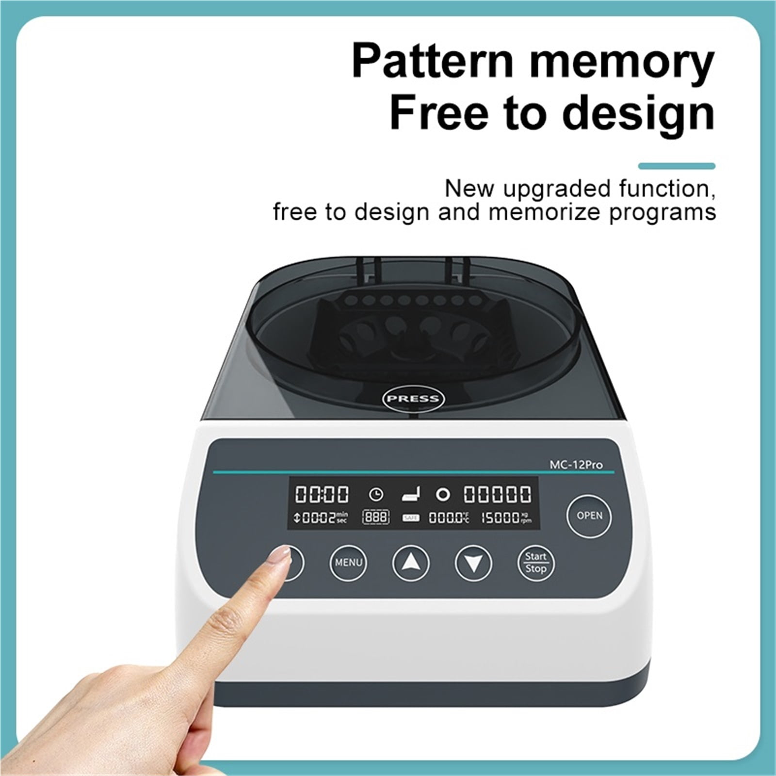 PCR Centrifuge Machine Laboratory Digital High Speed Centrifuge 12000RPM 0.2/0.5/1.5/2ml Centrifuge Tube MC-12Pro ,Efficient Separation