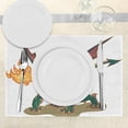 thumbnail image 3 of Ambesonne Dragon Place Mats Set of 4, Mythical Monster Mascot, Standard Size, Hunter Green Dark Orange, 3 of 6
