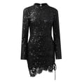 thumbnail image 2 of Long Sleeve Prom Dress Sexy Womens Long Sleeve Backless Sequin Cocktail Prom Gown Dress Prom Dress Long Sleeve Sequin Dress Long Sleeve Long Sleeve Dress Womens Cocktail Dress, 2 of 6