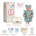 thumbnail image 6 of Lifelike Reborn Baby Dolls 18 in Realistic Baby Dolls Real Life Cloth Body Baby Dolls Girl Stella with Gift Box for Kids Age 3+, 6 of 7