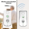 thumbnail image 4 of yeacher Sonnette d'Intercom Sans Fil Améliorée avec Portée de 1000 m, 38 Mélodies, Batterie Rechargeable, Modèle H8S Blanc, 1 Unité Extérieure + 2 Unités Intérieures, 4 of 7