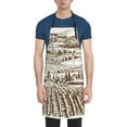 thumbnail image 2 of Bingfone Vineyard Landscape 1 Apron Gifts For Men, Women Professional Grade Chef Apron For Kitchen,Bbq & Grill, 2 of 8