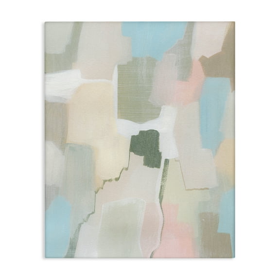 Stupell Industries Soft Abstract Expression Abstract Painting Wrapped Canvas Art Print Wall Art, 16 x 20