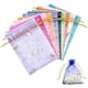 thumbnail image 1 of 100 bolsas de regalo de organza multicolor, pequeñas bolsas de joyería con cordón para ella., 1 of 5