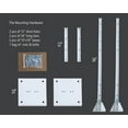 thumbnail image 6 of Laser Cut Metal Privacy Panel, Room divider, Privacy Screen, Metal Fencing, White color combo set(4'x6'), 6 of 7