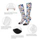 thumbnail image 3 of Fotbe Cute Sea Animals Calcetas Divertidas Estampadas para Hombre y Mujer, Calcetas de Algodón hasta la Rodilla para Caminar, Correr, Enfermería y Embarazo, 3 of 6