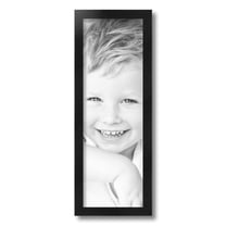 ArtToFrames 7x21" Black Picture Frame, Black Wood Poster Frame, with Regular Acrylic and Foam Backing 3/16 inch (FBPL-5141)
