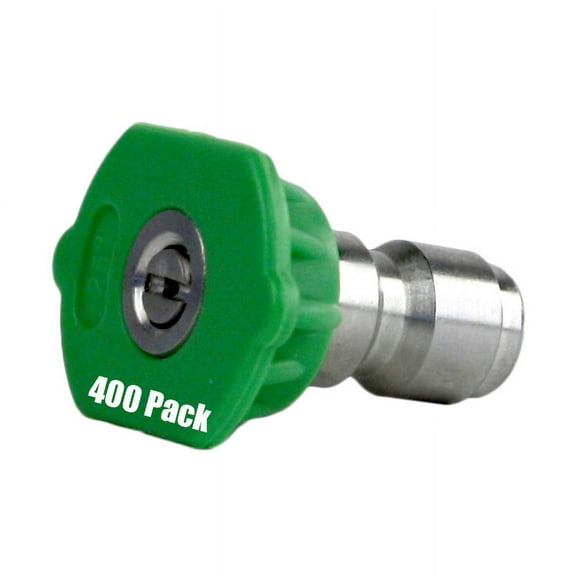 400 Pack Erie Tools Pressure Washer 1/4" Quick Connect 25 Degree 3.0 Nozzles