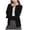 Black, variant on Women's Lightweight Cardigan Sweater, Long Sleeve Button Down Knit Crewneck Soft Base Sweater Jacket Solid Casual, Gray XL