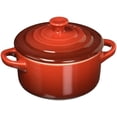 thumbnail image 1 of Le Creuset Stoneware Mini Round Cocotte, 8 oz., Cerise, 1 of 3