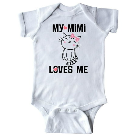 

Inktastic Mimi Loves Me Grandchild Girls Gift Baby Girl Bodysuit