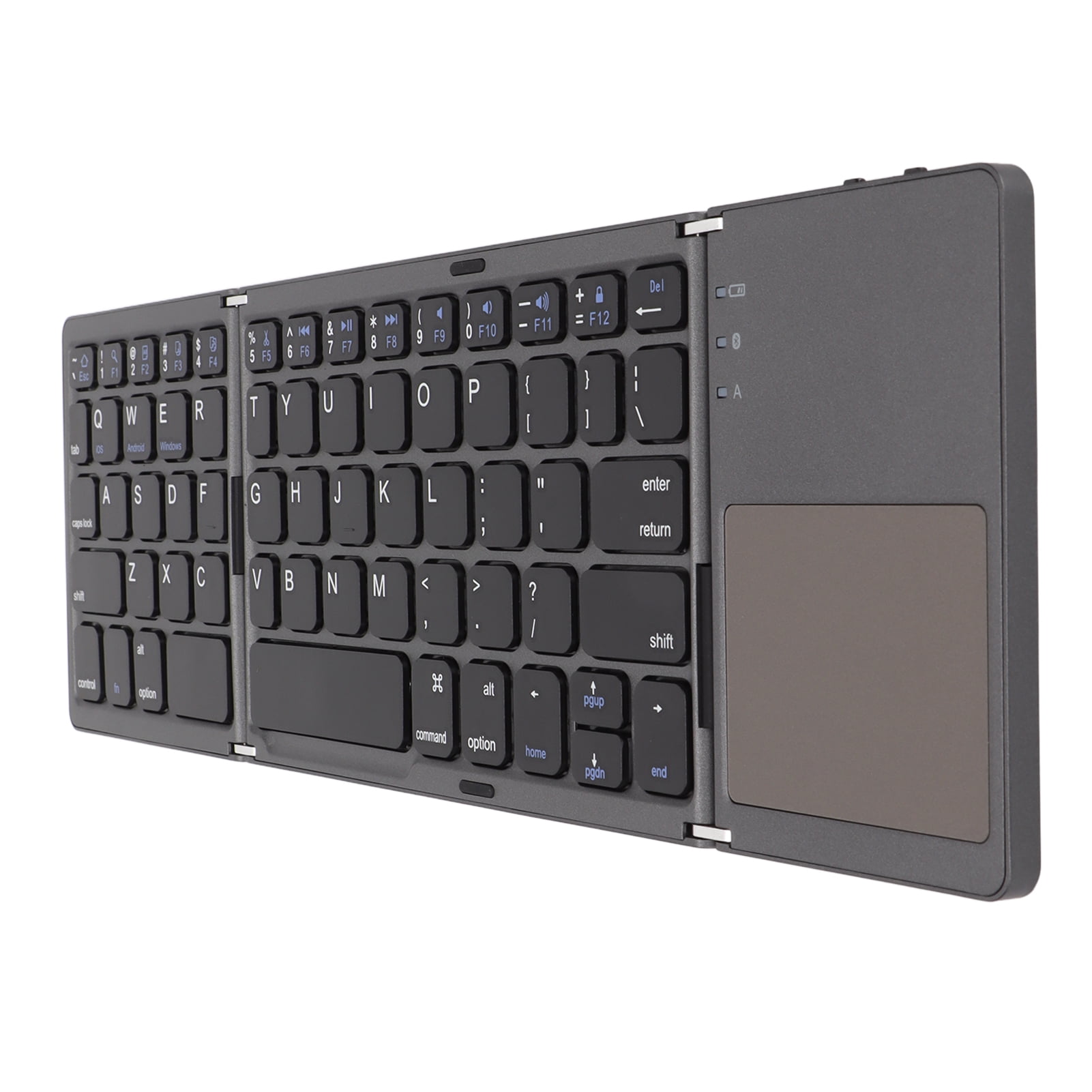3 Folding Keyboard With Touchpad, Foldable Wireless Keyboard Wide Compatibility 10m Connection 3