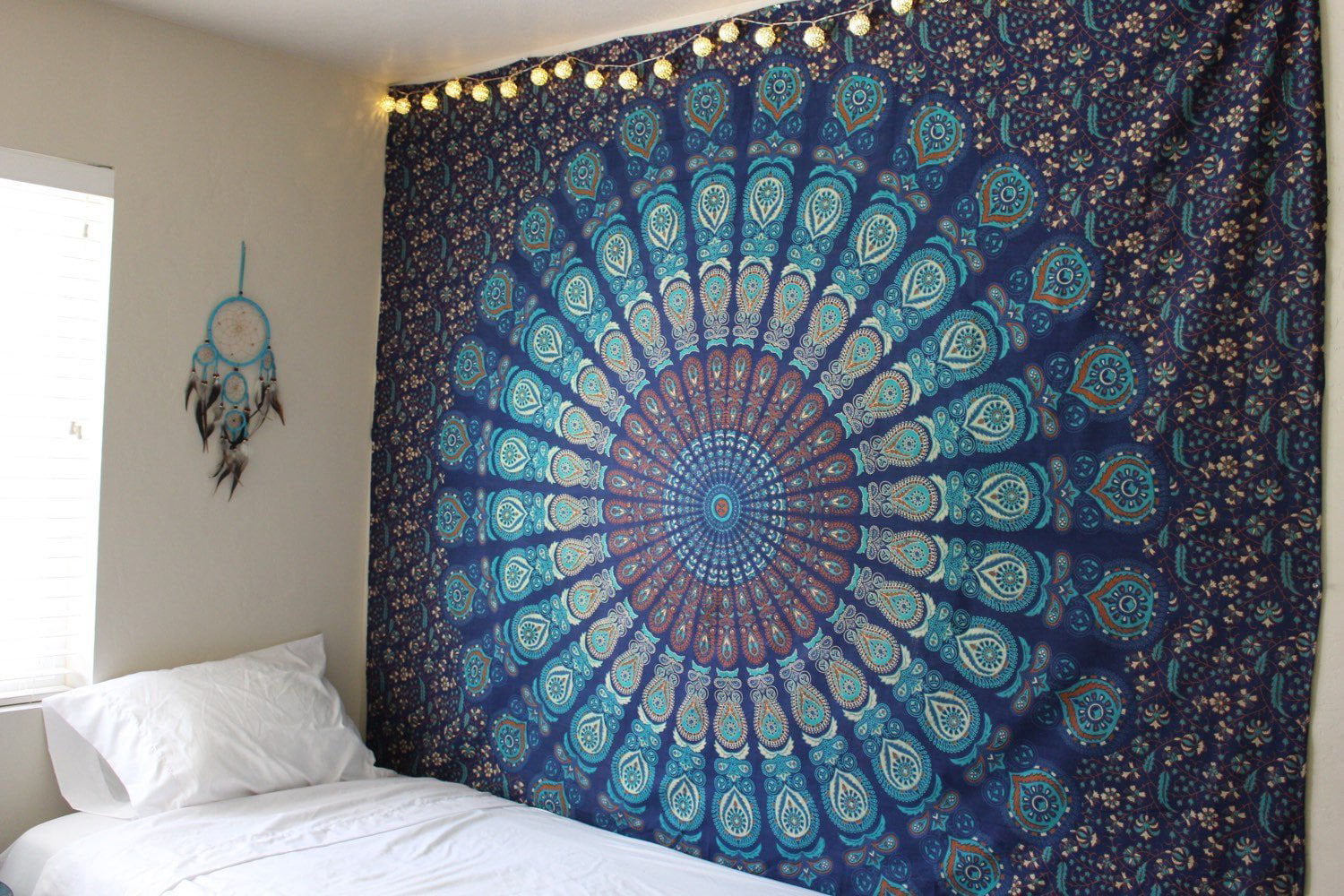 Sun & Moon Face Tapestry Wall Hanging Mandala Blanket Throw Home Dorm Decor New 